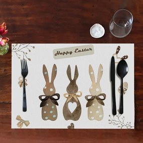 Set de masa HAPPY EASTER 30x45 cm alb