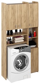 Dulap deasupra mașinii de spălat MIRALI, stejar artisan