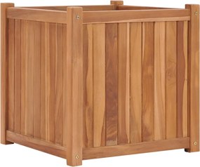 vidaXL Strat înălțat, 50 x 50 x 50 cm, lemn masiv de tec
