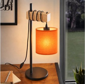 BRILAGI - Lampă de masă NUBILA 1xE27/40W/230V maro/negru/portocaliu