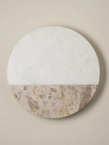 Platou rotativ din marmură, Ø35,5 cm, "Sand"
