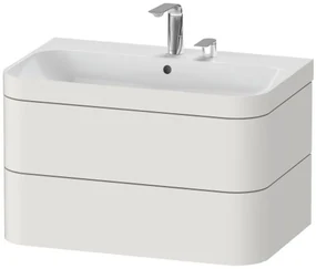 Duravit Happy D.2 lavoar cu dulap 77.5 cm alb HP4637E3939