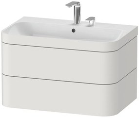 Duravit Happy D.2 Plus lavoar cu dulap 77.5 cm alb HP4637E3939