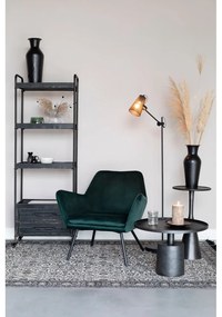 Vază neagră din oțel înaltă (înălțime 49 cm) Dunja – White Label