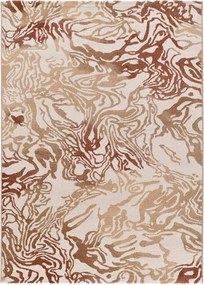 Covor bej/teracotă 133x190 cm Astra – Universal