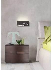 Spot LED de perete Redo 01-2985 BROOK LED/8W/230V + LED/3W USB negru