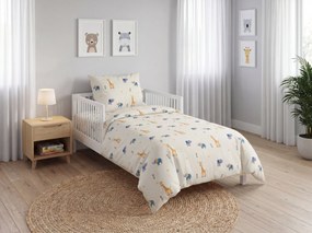 Lenjerie de pat creponata pentru patut Renforce LITTLE SAFARI colorata Dimensiune lenjerie de pat: 45 x 65 cm | 90 x 140 cm