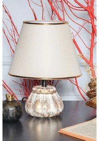 Lampă de masă RAMZES 1xE27/40W/230V crem/auriu