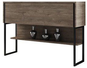 Măsuță consolă Luna 4 (Negru + Nuc) . 1102306