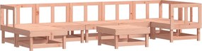 vidaXL Set mobilier relaxare grădină, 8 piese, lemn masiv Douglas