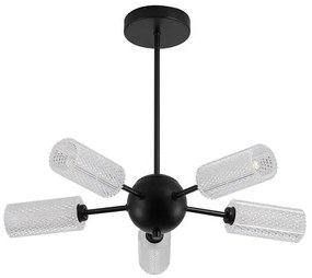 Candelabru cu 5 brate metal negru Cosmic