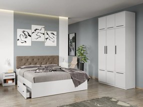Set mobila dormitor 4 piese Alb Levi C18