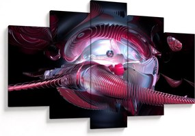Tablou - Abstracție, viermi spațiali (150x105 cm)