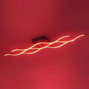 Plafonieră LED RGB dimabilă JUST LIGHT. 16266-55 LOLA WAVE LED/30W/230V + telecomandă