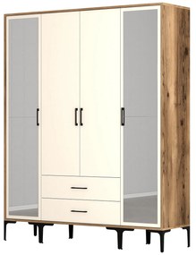 Dulap de haine Kiara RTR (Nuc + Crem). 1088538