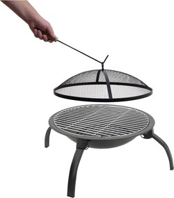 Vatră cu grătar și capac Cattara Vesuv, ø 48 cm