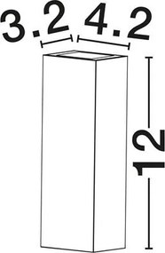 Aplica lumina ambientala pentru fatade IP65 SAM alb