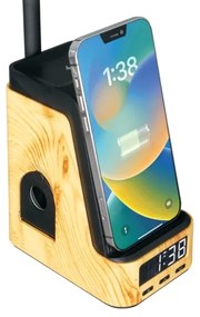 Immax 09000L - Lampă de birou LED+CCT, dimmabilă, cu încărcare wireless QI, IDEAL LED/8W/230V, bej