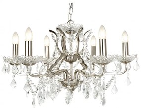 Candelabru stil clasic cu 6 brate Paris argintiu satin 8736-6SS SRT