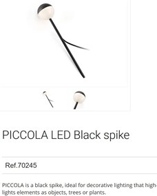Lampa LED decorativa de exterior cu tarus IP65 PICCOLA negru