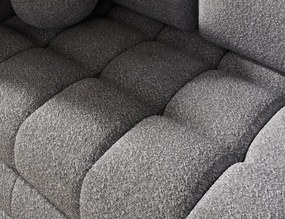 Canapea Kastol , gri bouclé extensibil, 137x71x74 cm – Royal 04