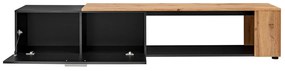 Mobilier living Mantes ZWT31 (negru mat + stejar wotan). 1097679