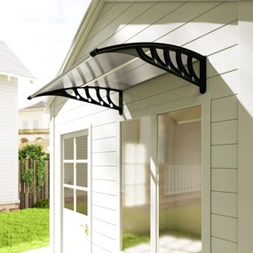 Outsunny Copertina moderna din policarbonat, 110x60x18 cm, gri | Aosom Romania