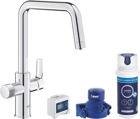 Baterie bucatarie cu filtru de carbune activ Grohe Blue Pure Start crom