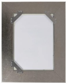 Oglinda dreptunghiulra cu rama din polistiren argintie Sirius, 44,7cm (L) x 35,7cm (L) x 3cm (H)