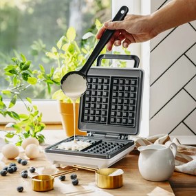 Mesko MS 3091, 1800W, Acoperire antiaderentă, 2 plăci, Picioare antiderapante, alb