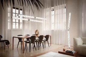 Lampadar LED design tehnico-decorativ realizat manual Hugo prisma