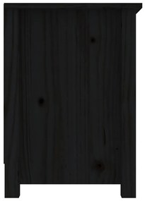 Comoda TV, negru, 103x36,5x52 cm, lemn masiv de pin 1, Negru