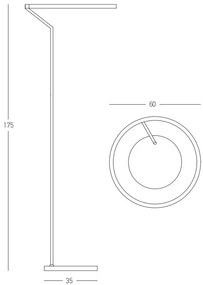 Lampadar XL / Lampa LED de podea design modern minimalist Kalla