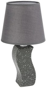 Lampa de masa ceramica gri abajur gri Dayami