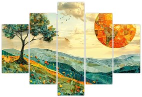 Tablou - Ilustrație peisaj (150x105 cm)