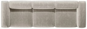 Canapea 4 locuri Bergamo velur reiat L364 cm
