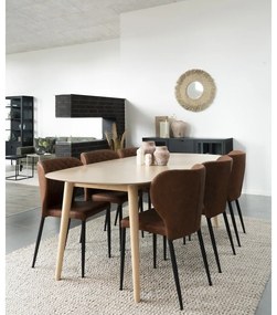 Scaune de dining maro coniac 4 buc. Pisa – House Nordic
