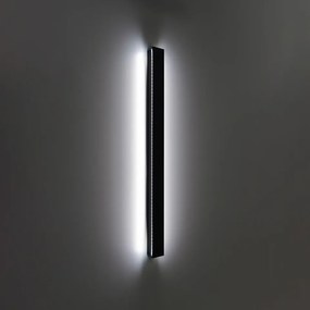 Aplica perete exterior moderna neagra 150cm Mutti 4k