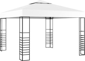 vidaXL Foișor de grădină, alb, 3 x 3 m