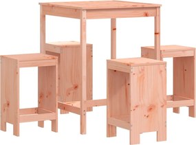 vidaXL Set bar de grădină, 5 piese, lemn masiv douglas