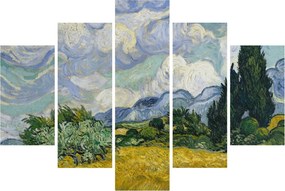 Tablou - Vincent van Gogh, Wheat Field with Cypresses, reproducere (150x105 cm)