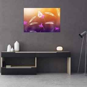 Tablou - Fluture roz (90x60 cm)