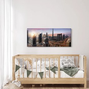 Tablou - Panorama din Dubai (120x50 cm)