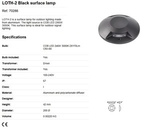 Spot LED / Corp semnalizare de iluminat exterior IP67 LOTH-2
