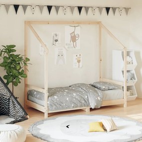 835709 vidaXL Cadru de pat pentru copii, 80x160 cm, lemn masiv de pin