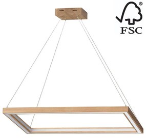 Lustră LED pe cablu dimabilă LEGNO 2xLED/33W/230V stejar Spot-Light 1027402300000