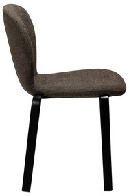 Scaun de dining maro tapițat Heap – DAN-FORM Denmark