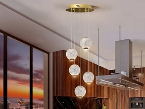 Lustra cu 5 pendule LED design modern Austral SV-354196
