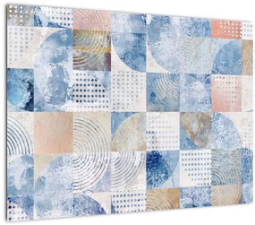 Tablou - figuri geometrice pe perete (70x50 cm)