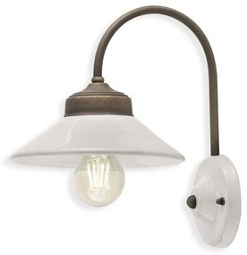 Aplica design retro realizata manual din ceramica si metal COLORS